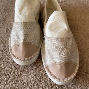 Women's Beige Espadrille Flats Size 7